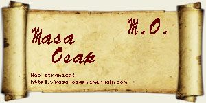 Maša Ošap vizit kartica